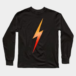 Orange-and-Red Lightning Bolt Long Sleeve T-Shirt